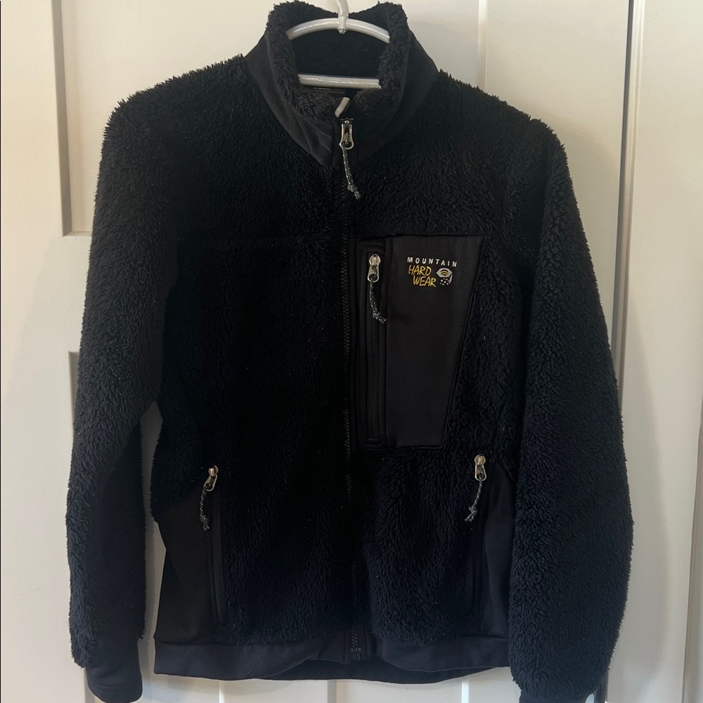 Mountain Hardwear High Pile Sherpa Fleece Jacket Women’s Small Black Full Zip